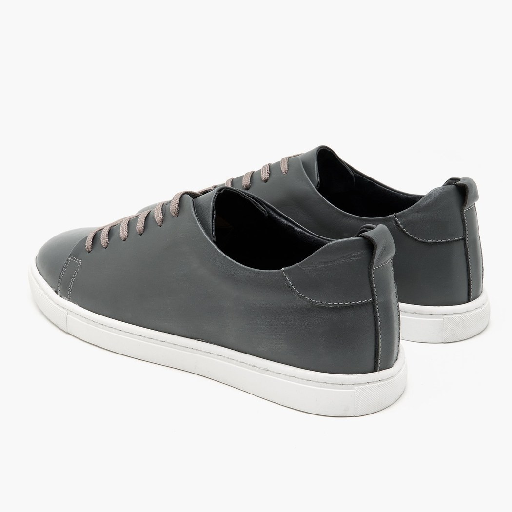 Clyde Gri Erkek Deri Spor Ayakkabı