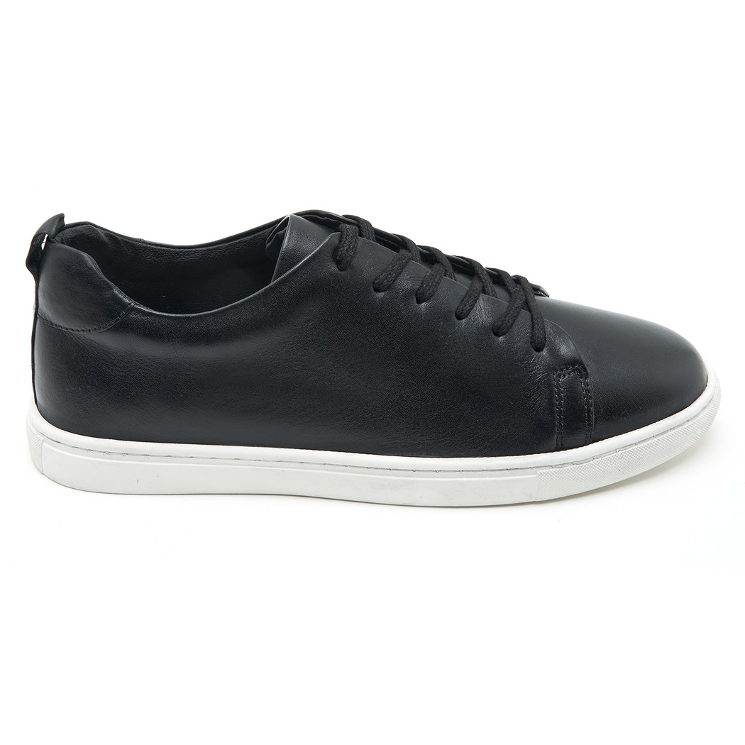 Clyde Siyah Erkek Deri Spor Ayakkabı