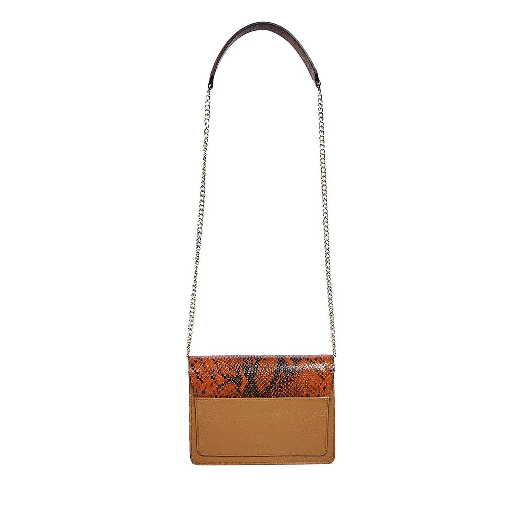 Conda Kadın Yılan Baskılı Deri Omuz Askılı Çanta