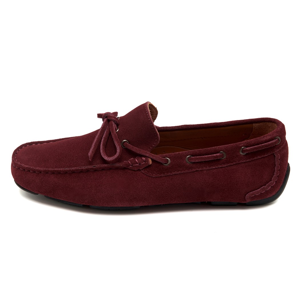 Connor Bordo Erkek Süet Loafer