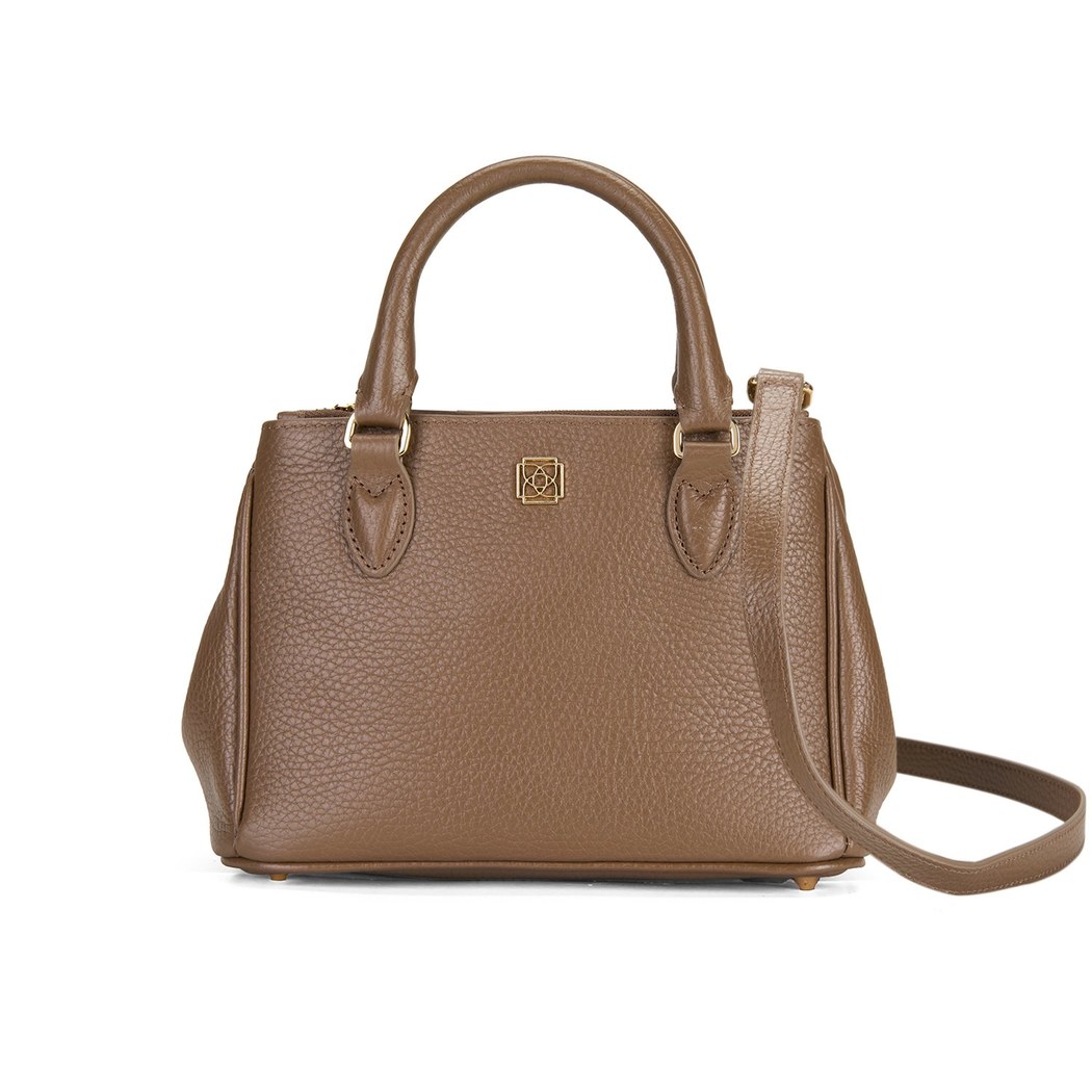 Cora Kahve Kadın Deri El Çantası