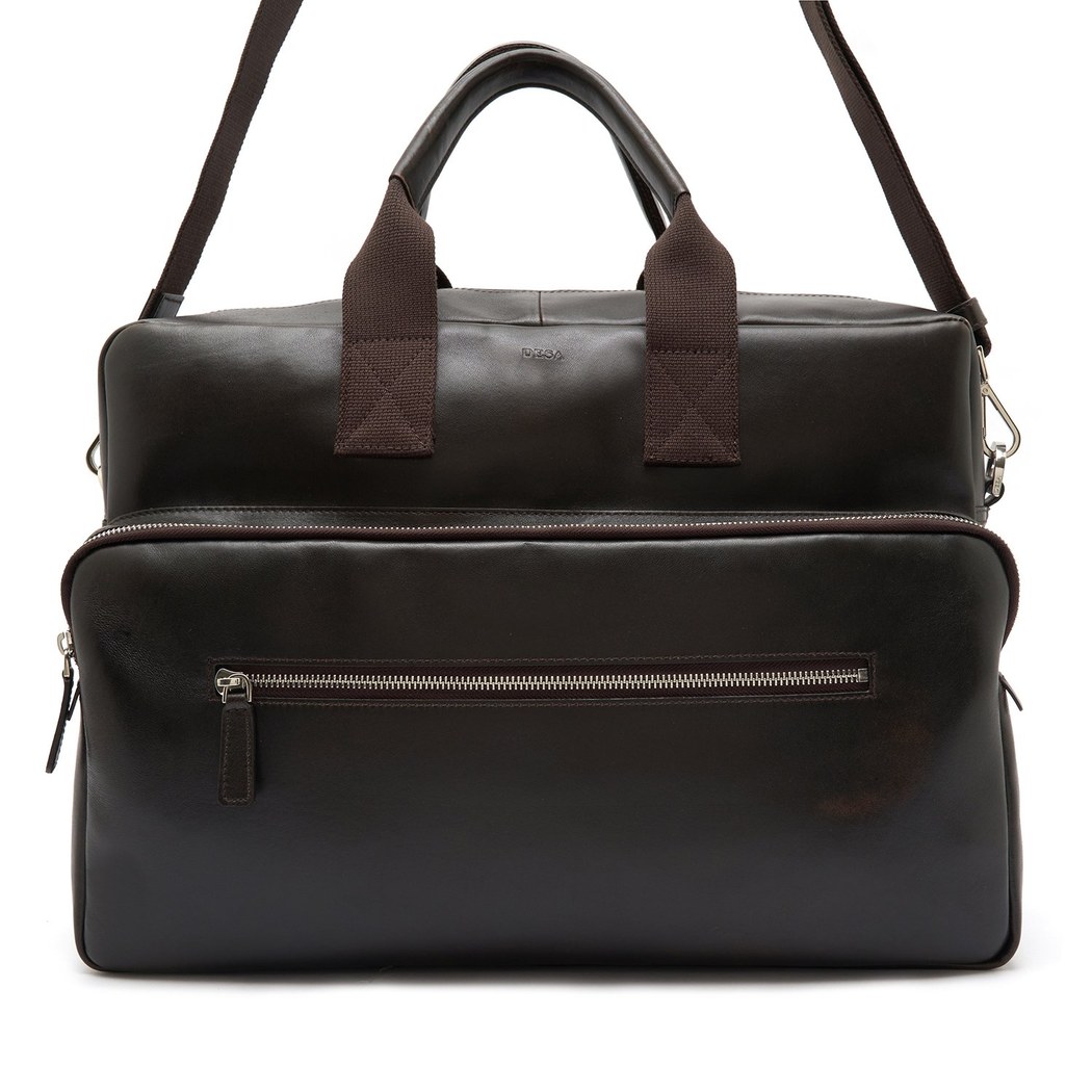 Cort Kahve Erkek Deri Seyahat Çantası