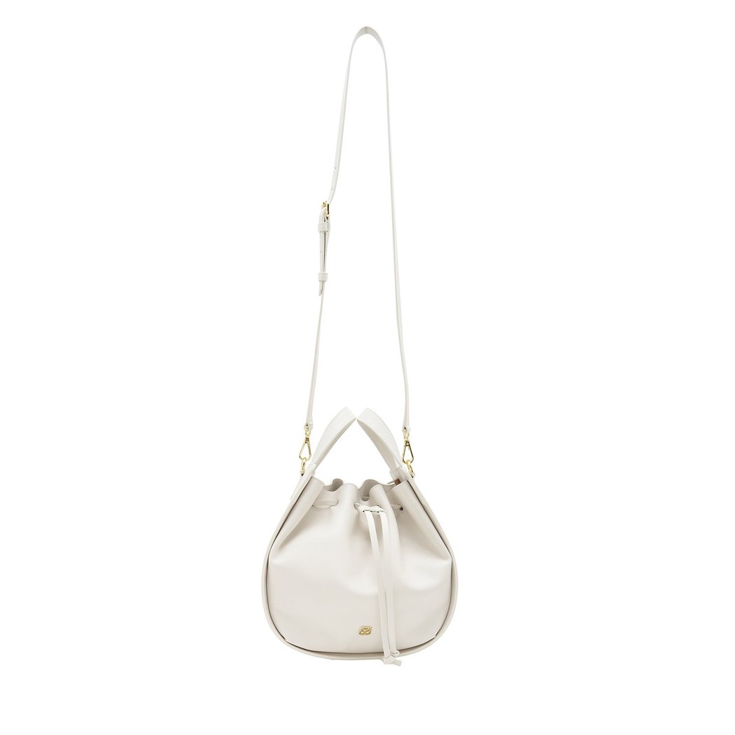 Cosmos Beyaz Kadın Deri El Çantası