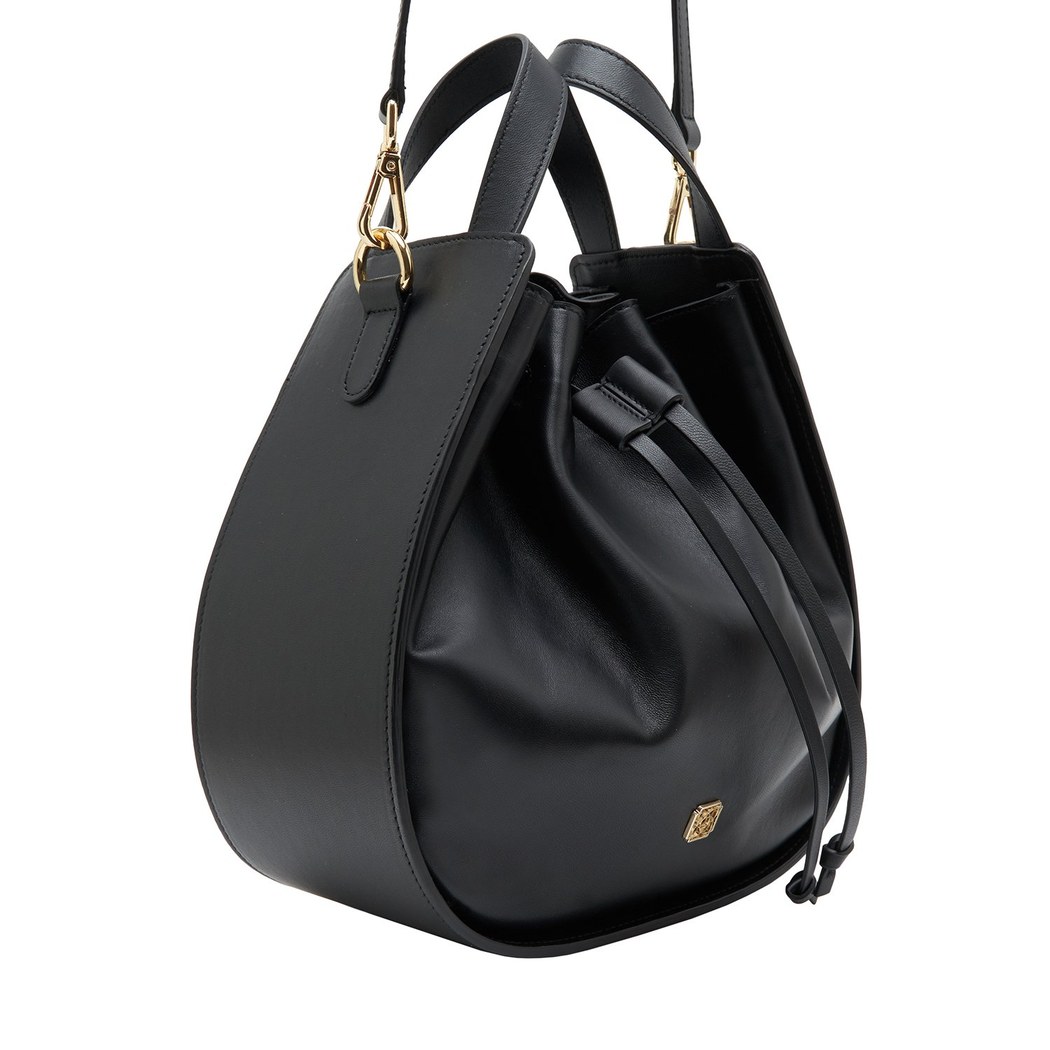 Cosmos Siyah Kadın Deri El Çantası