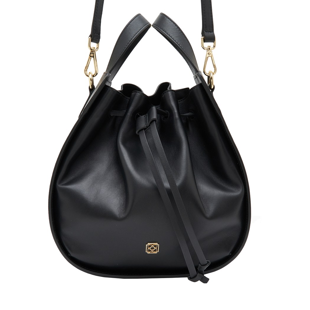 Cosmos Siyah Kadın Deri El Çantası