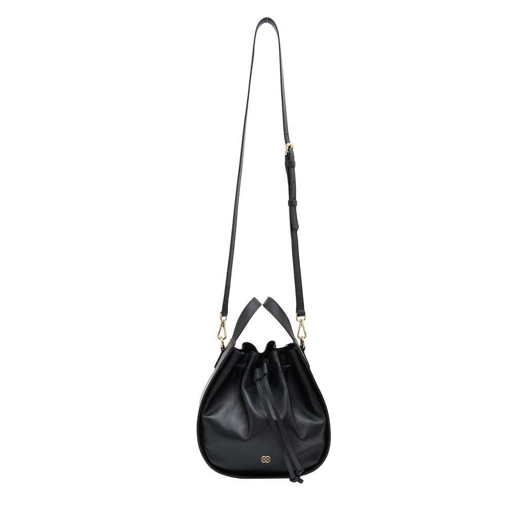 Cosmos Siyah Kadın Deri El Çantası