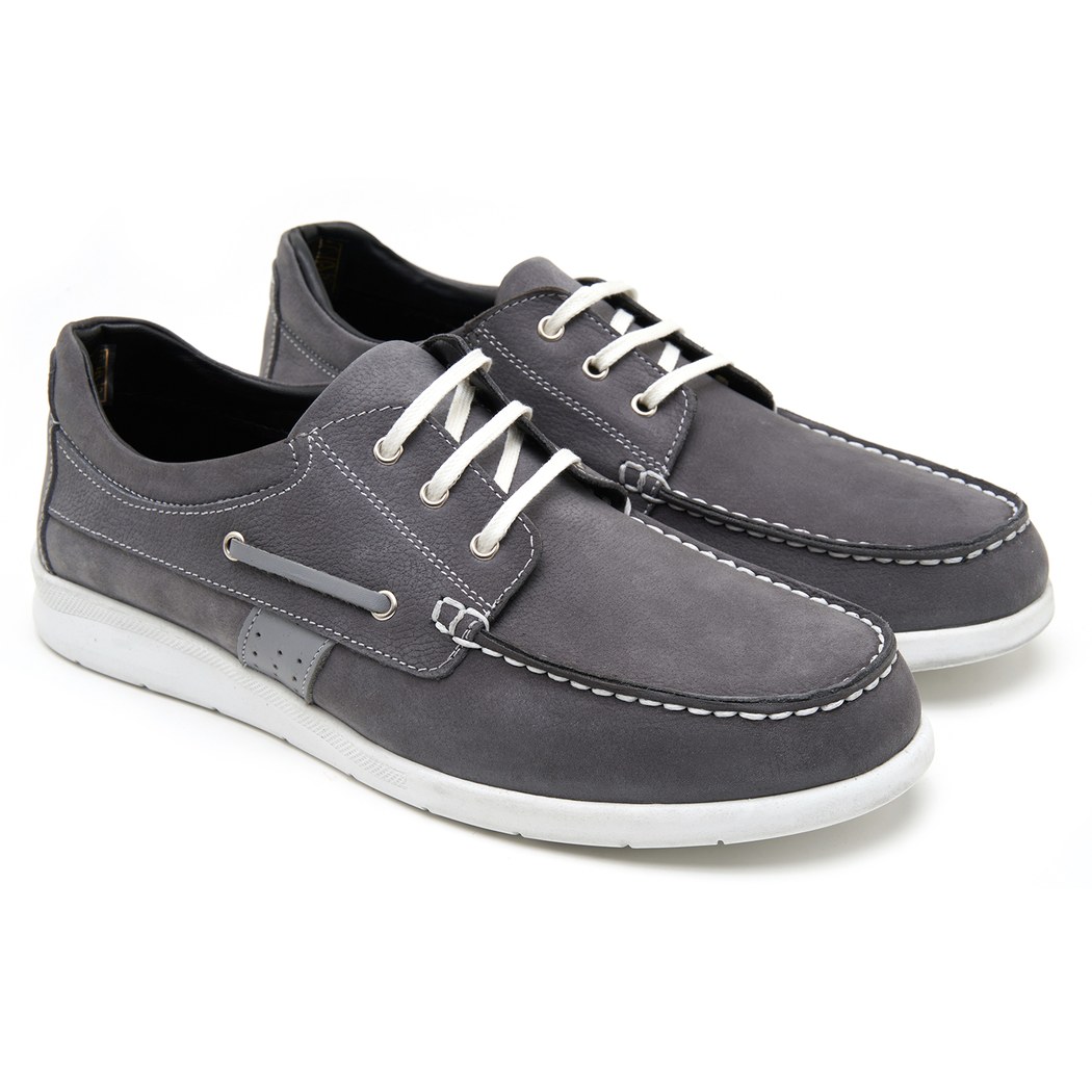 Costello Gri Erkek Nubuk Deri Günlük Ayakkabı