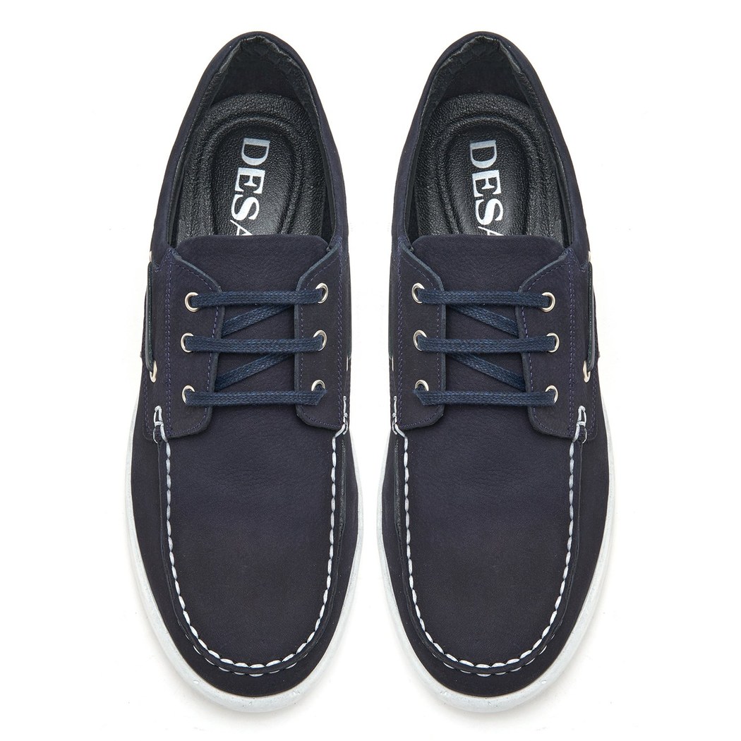 Costello Lacivert Erkek Nubuk Deri Günlük Ayakkabı