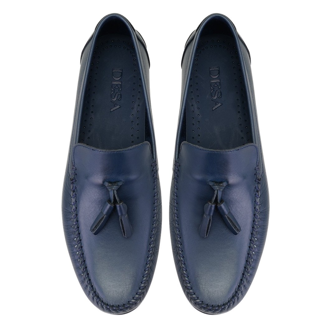 Cralar Lacivert Erkek Deri Loafer
