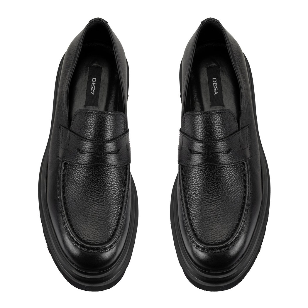 Cristian Siyah Erkek Deri Günlük Ayakkabı