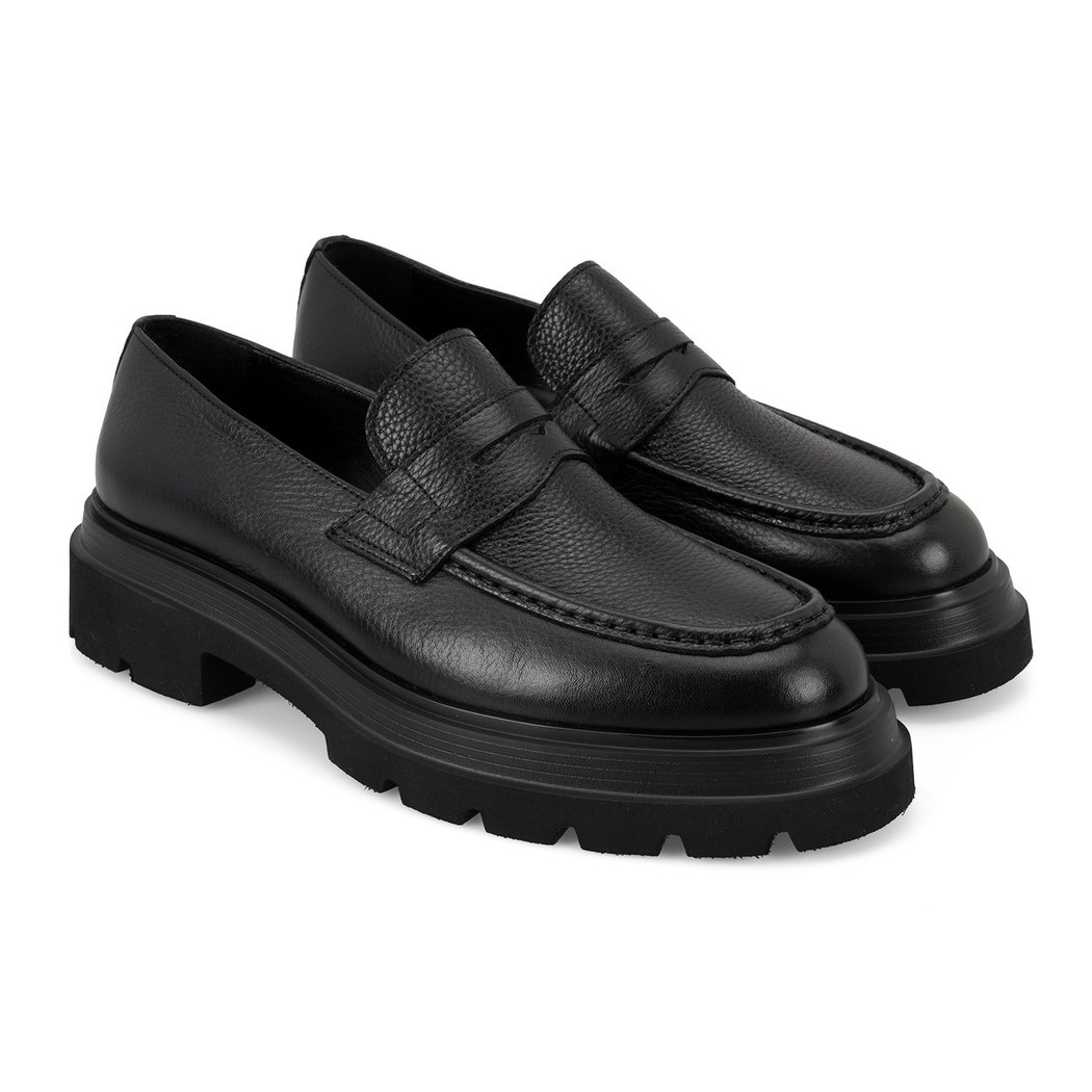 Cristian Siyah Erkek Deri Günlük Ayakkabı