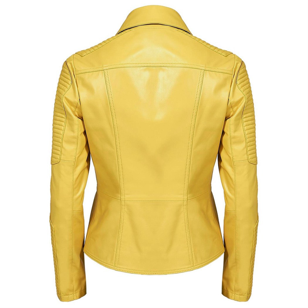 Cristina Kadın Deri Biker Ceket