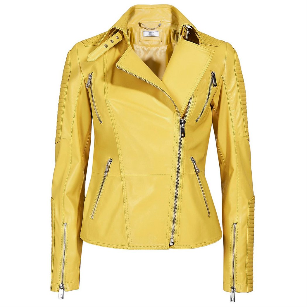 Cristina Kadın Deri Biker Ceket