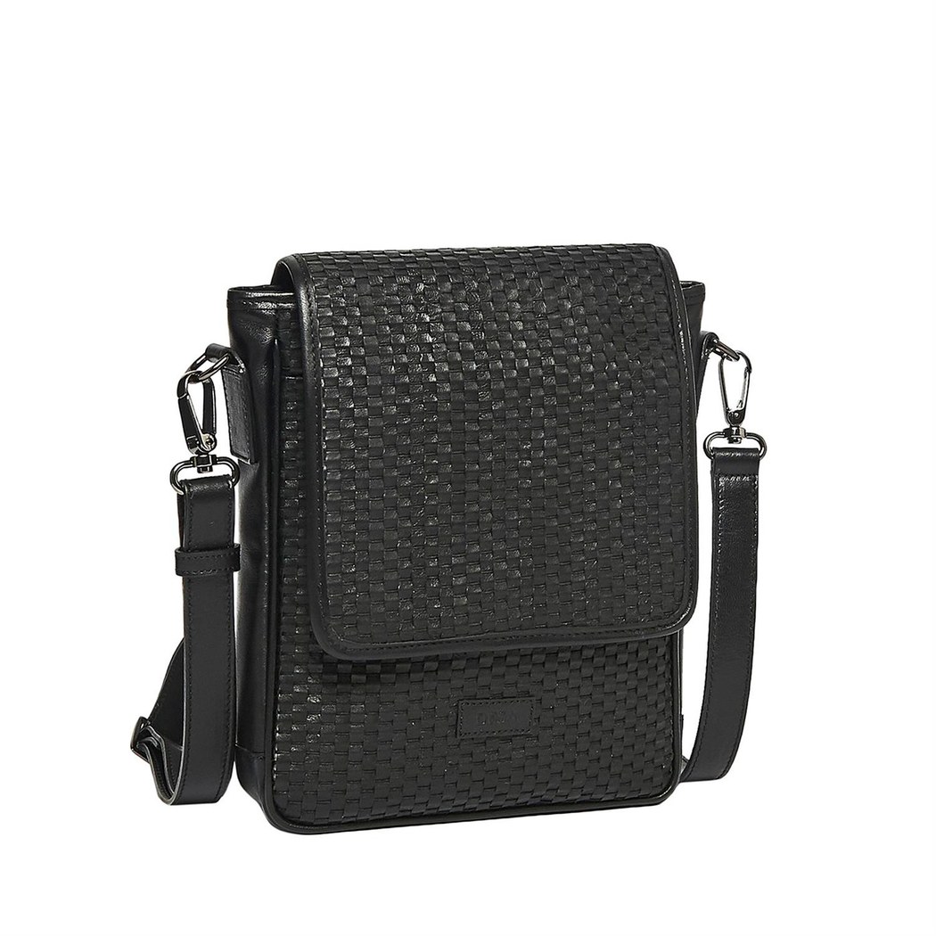 Crocus Erkek Örgülü Deri Postacı Çantası