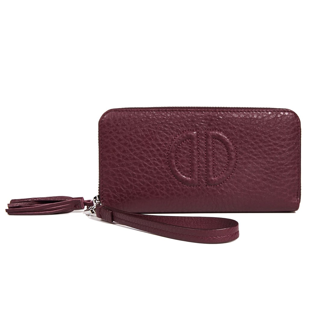 D Logolu Büyük Kadın Deri Cüzdan