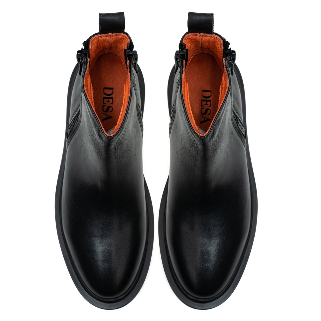 Dalila Siyah Erkek Deri Bot