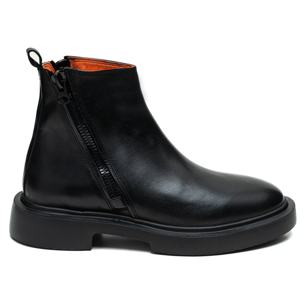 Dalila Siyah Erkek Deri Bot