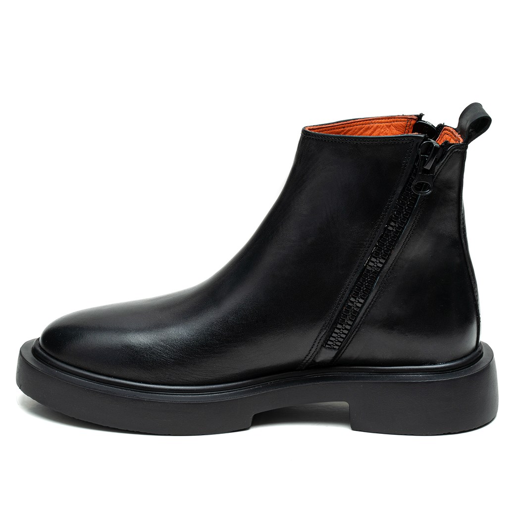 Dalila Siyah Erkek Deri Bot