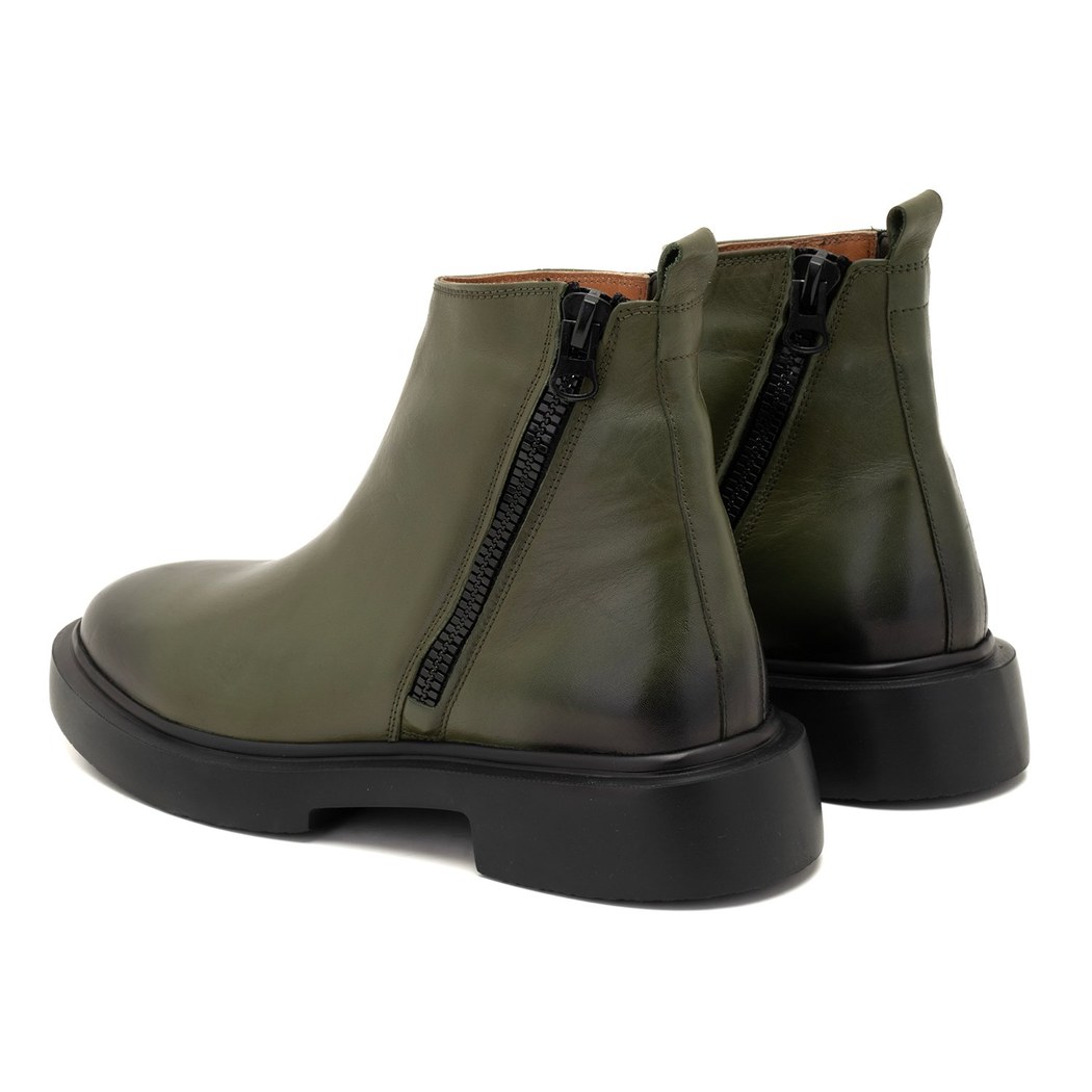Dalila Yeşil Erkek Deri Bot