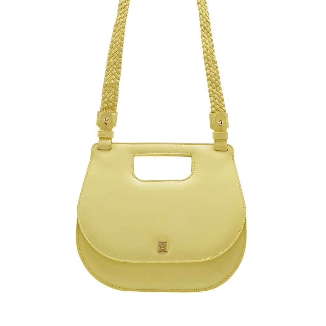 Damian Sarı Kadın Deri El Çantası