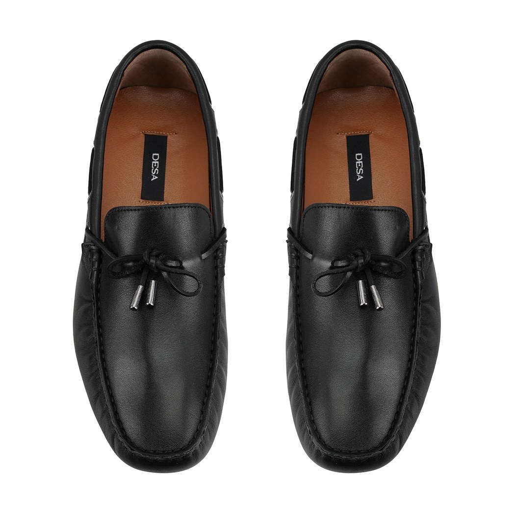 Damien Siyah Erkek Deri Loafer