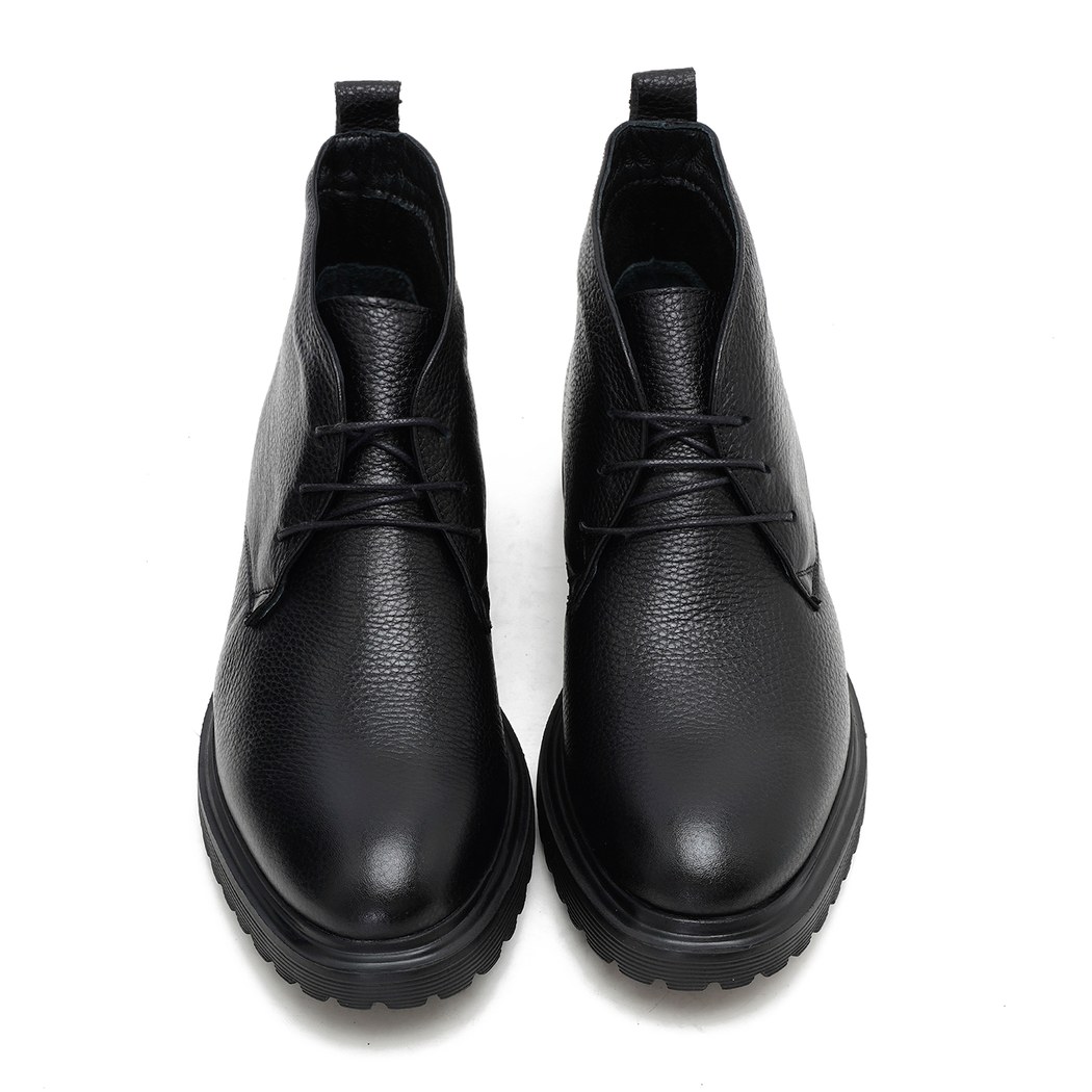 Damita Siyah Erkek Deri Bot