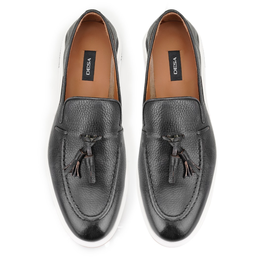 Dania Siyah Erkek Deri Günlük Ayakkabı