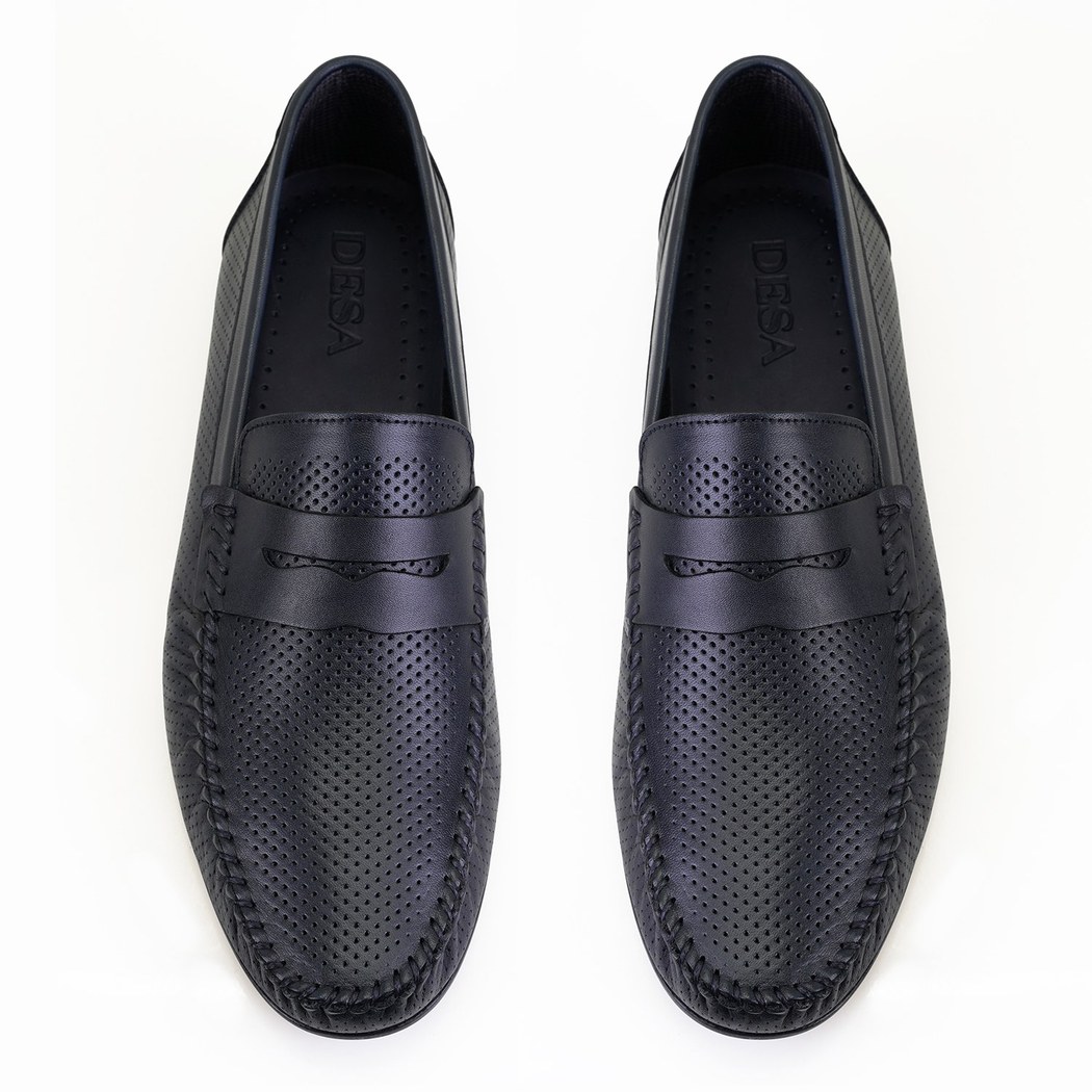 Daniel Lacivert Erkek Deri Loafer