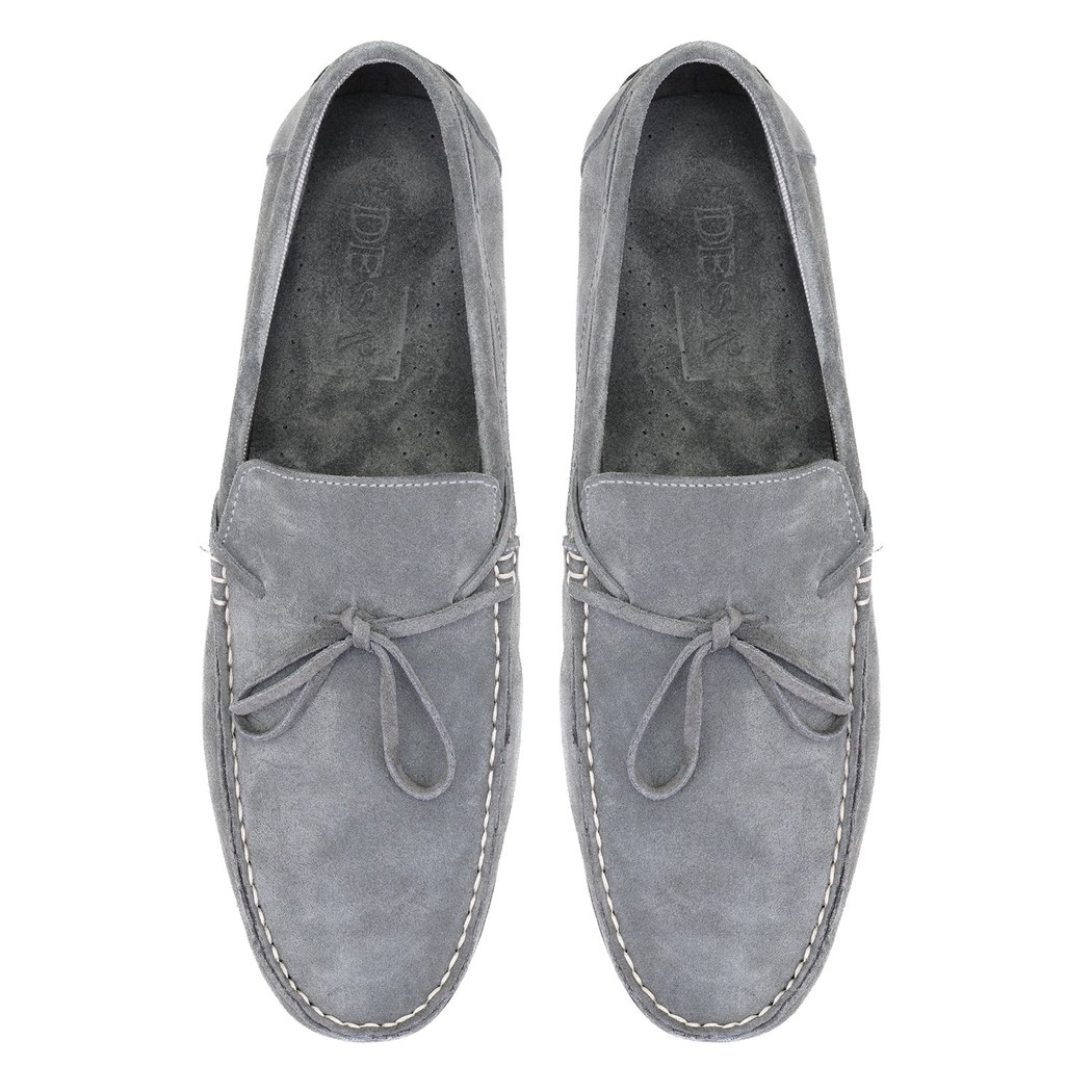 Daron Koyu Gri Erkek Süet Loafer
