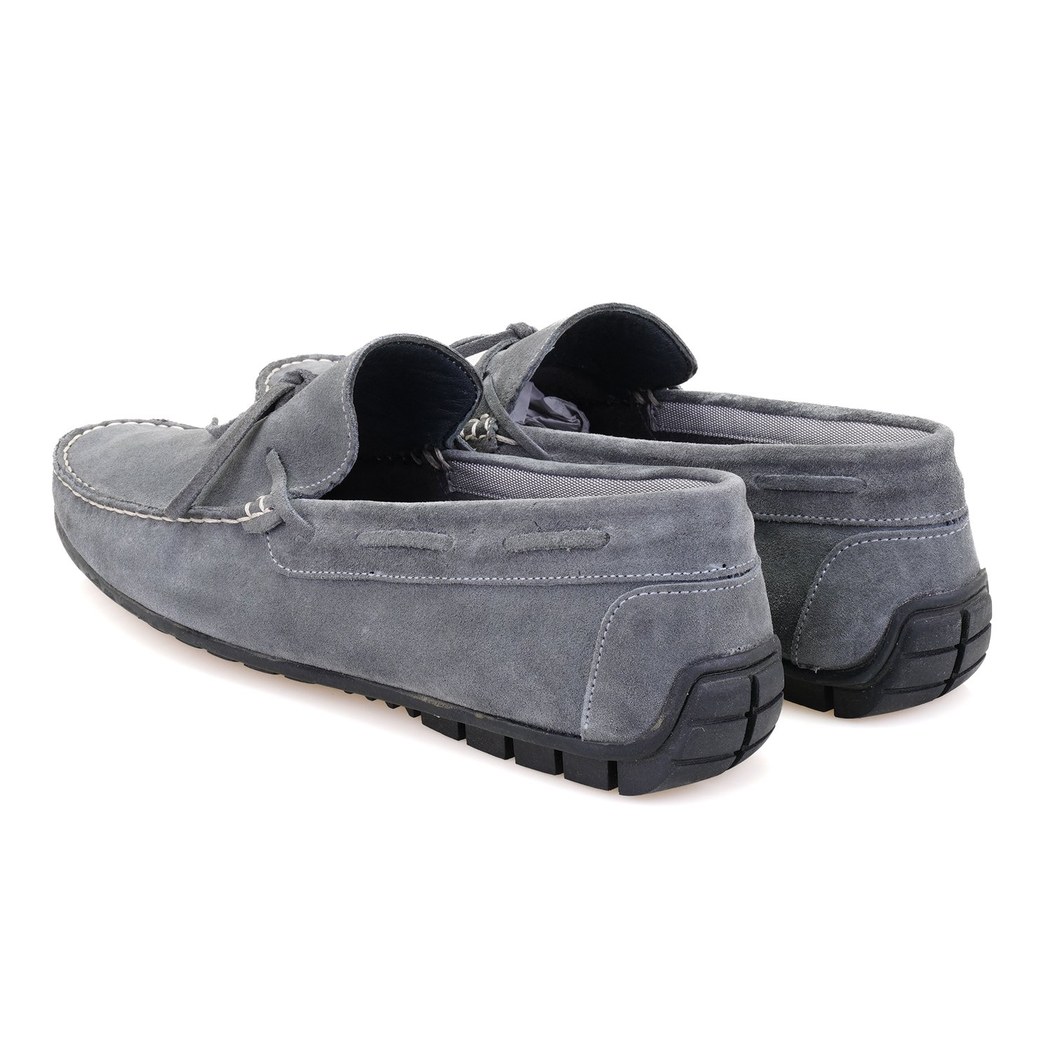Daron Koyu Gri Erkek Süet Loafer
