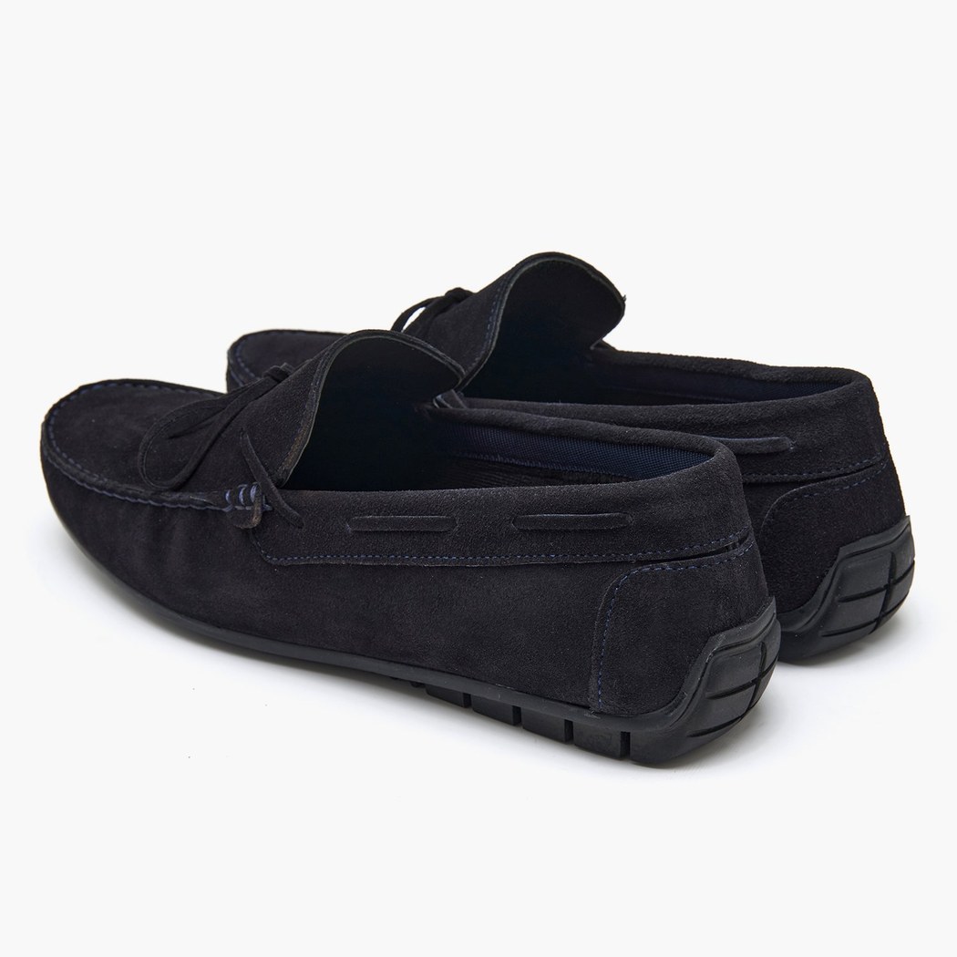 Daron Lacivert Erkek Süet Loafer
