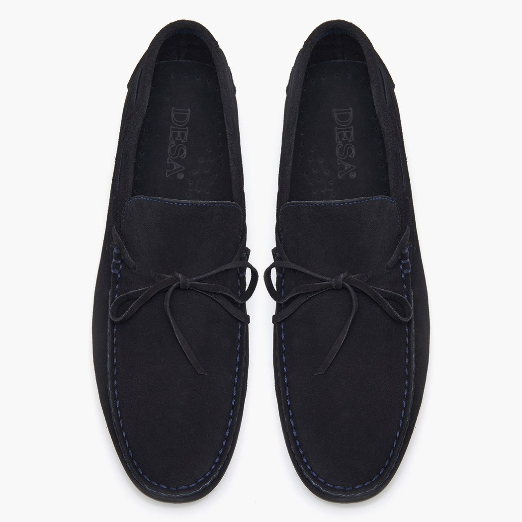 Daron Lacivert Erkek Süet Loafer