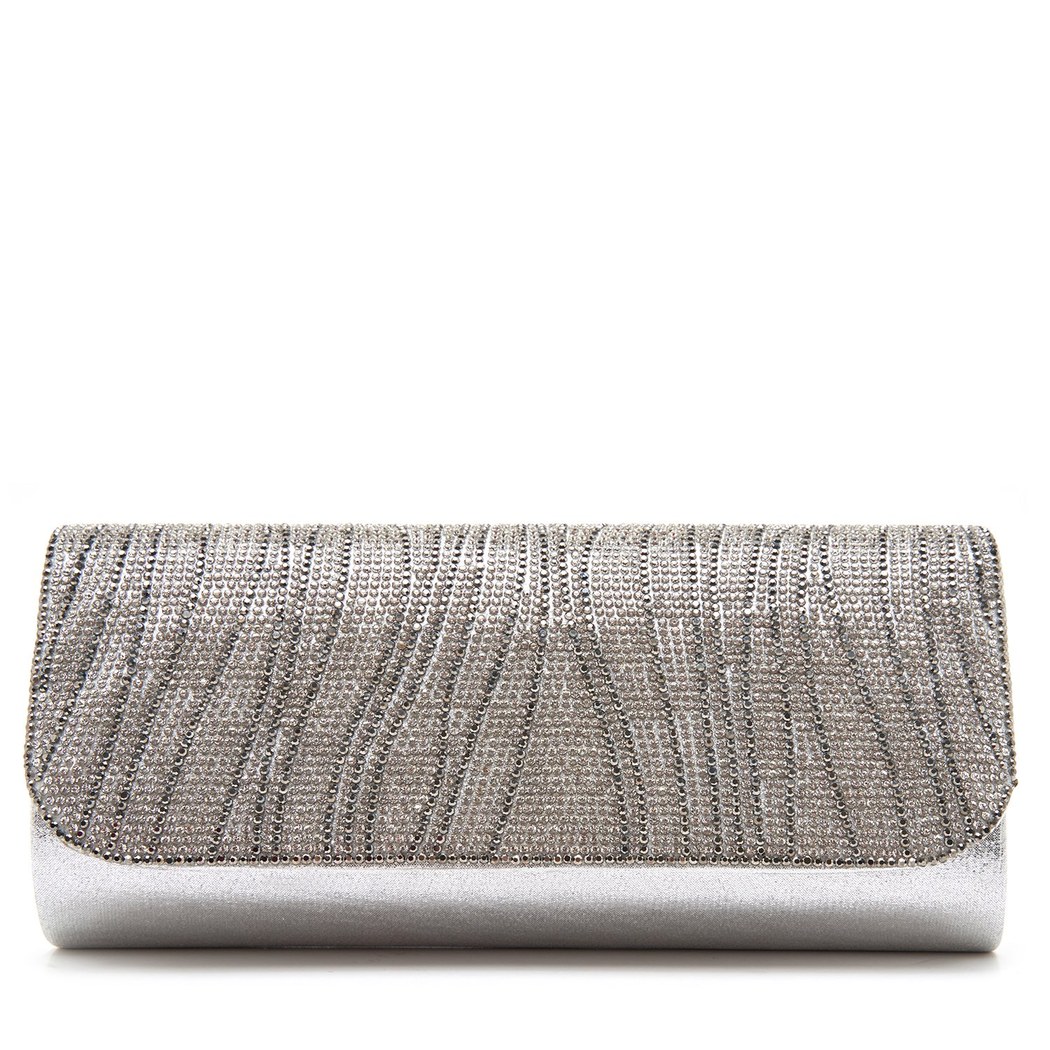 Darrell Gümüş Kadın Gece Çantası