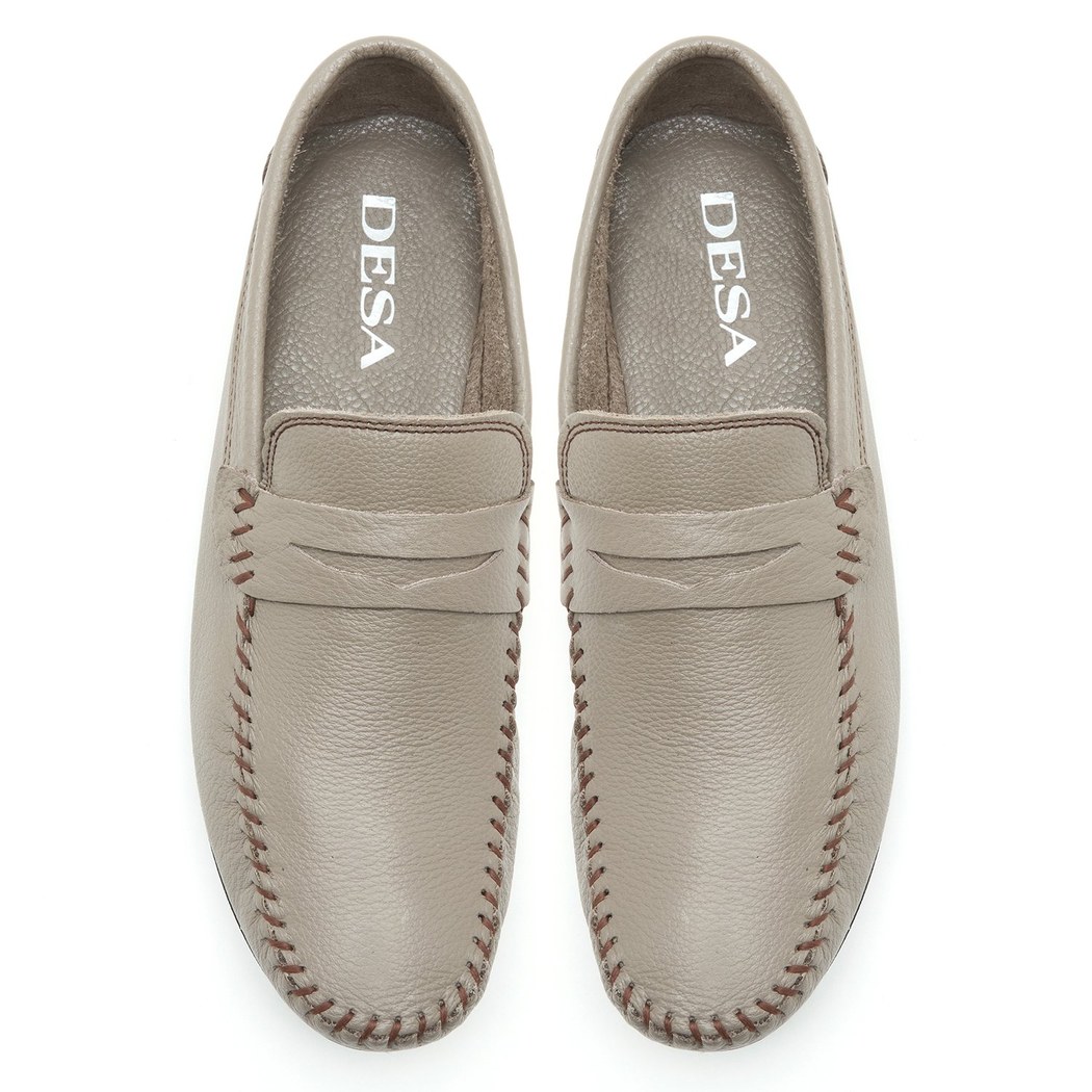Dave Gri Erkek Deri Loafer