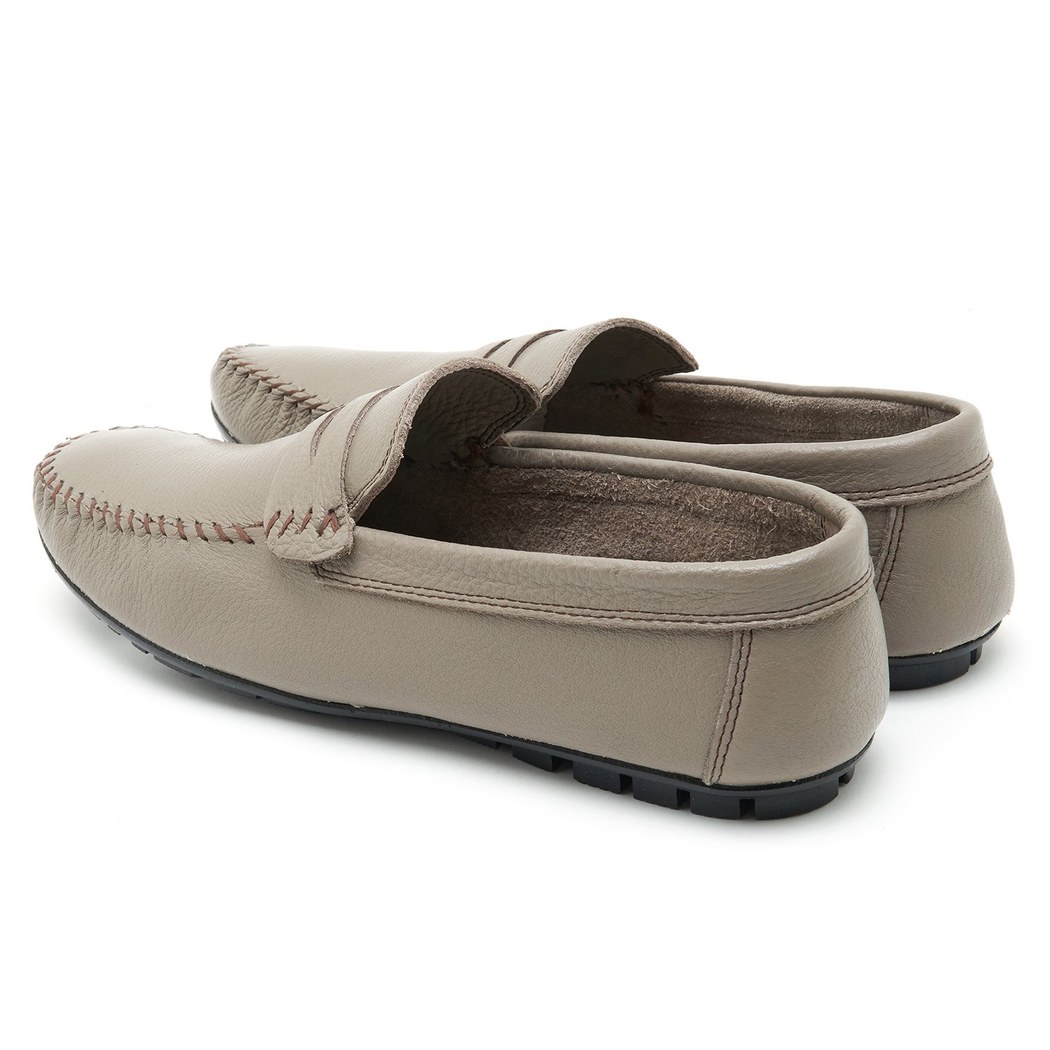 Dave Gri Erkek Deri Loafer