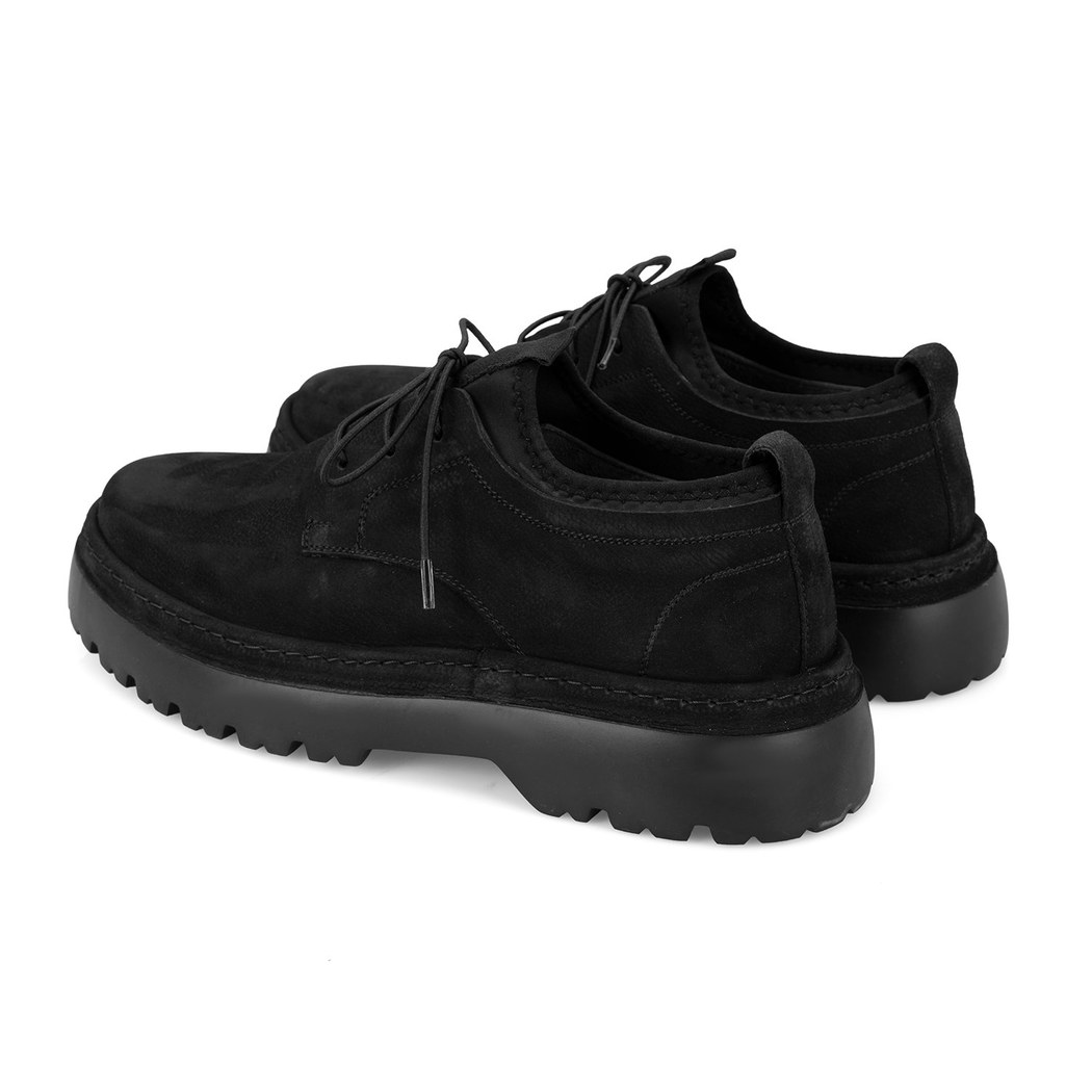 Davion Siyah Erkek Nubuk Deri Günlük Ayakkabı