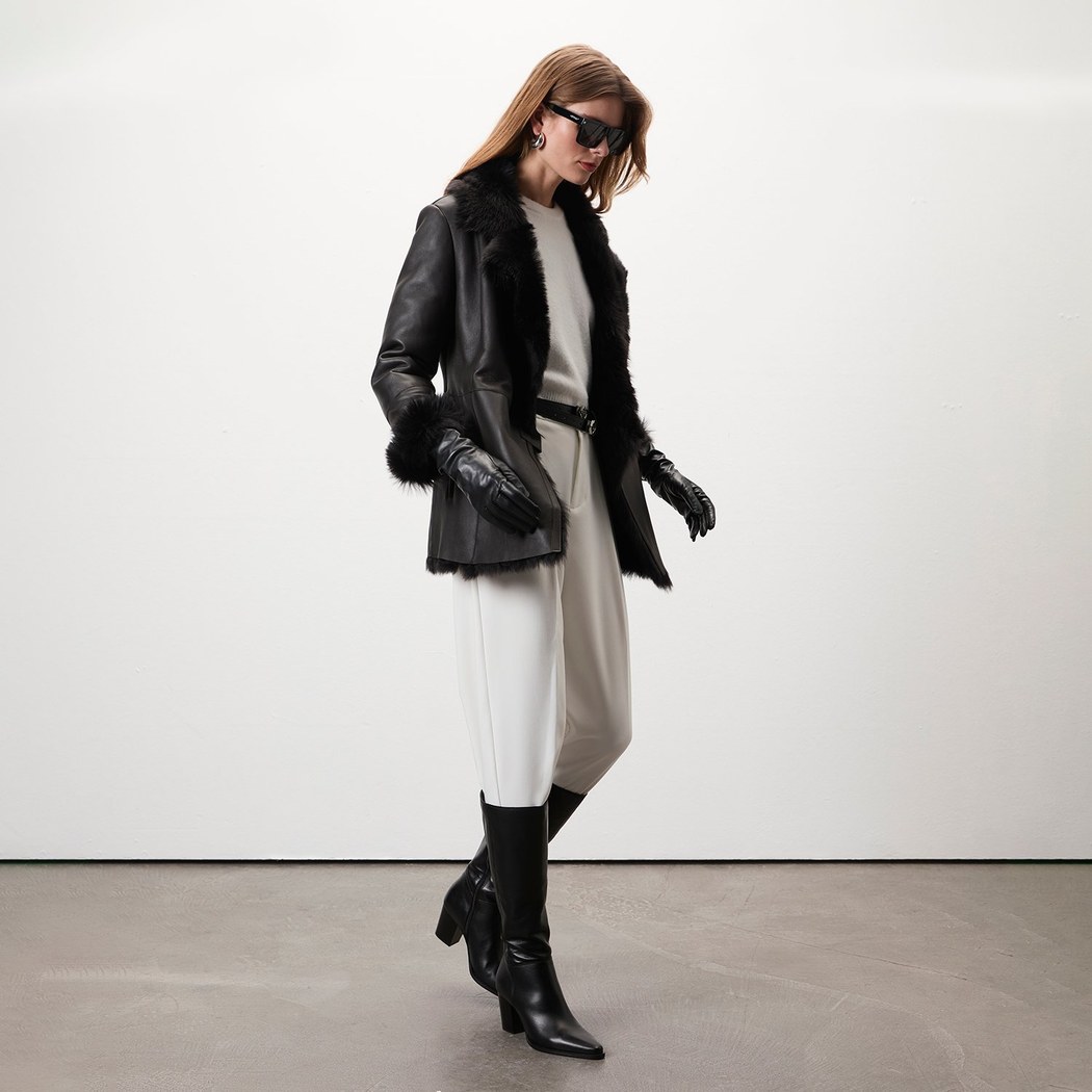 Debora Kahve Kadın Kürk Ceket