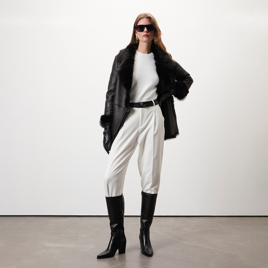 Debora Kahve Kadın Kürk Ceket