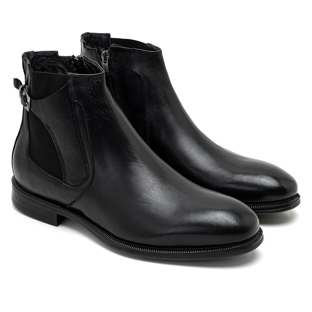 Delmar Siyah Erkek Deri Bot