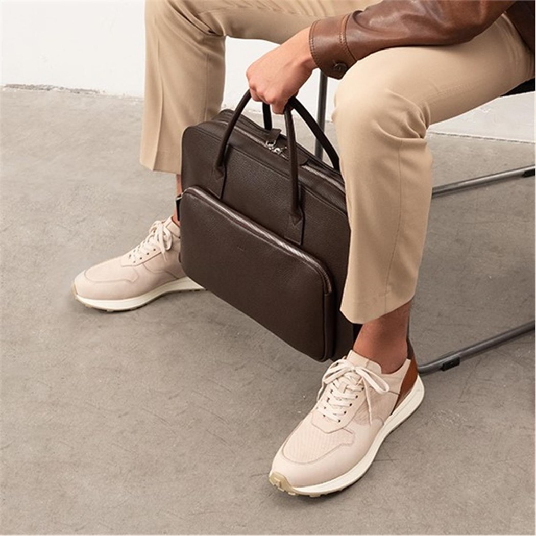 Denisa Haki Erkek Deri Spor Ayakkabı