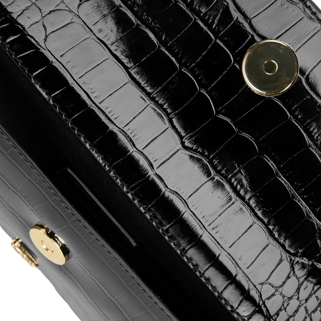 Denisse Siyah Zincir Saplı Kadın Omuz Çantası