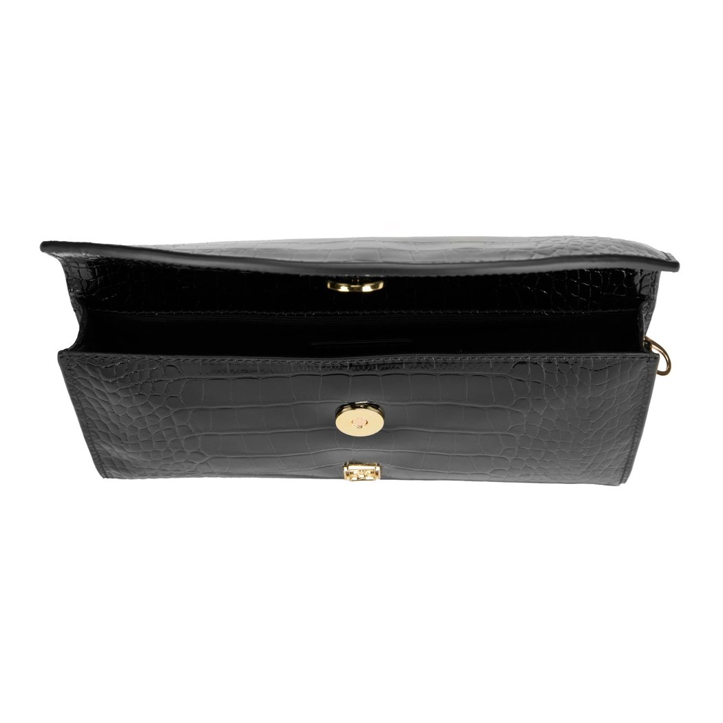 Denisse Siyah Zincir Saplı Kadın Omuz Çantası