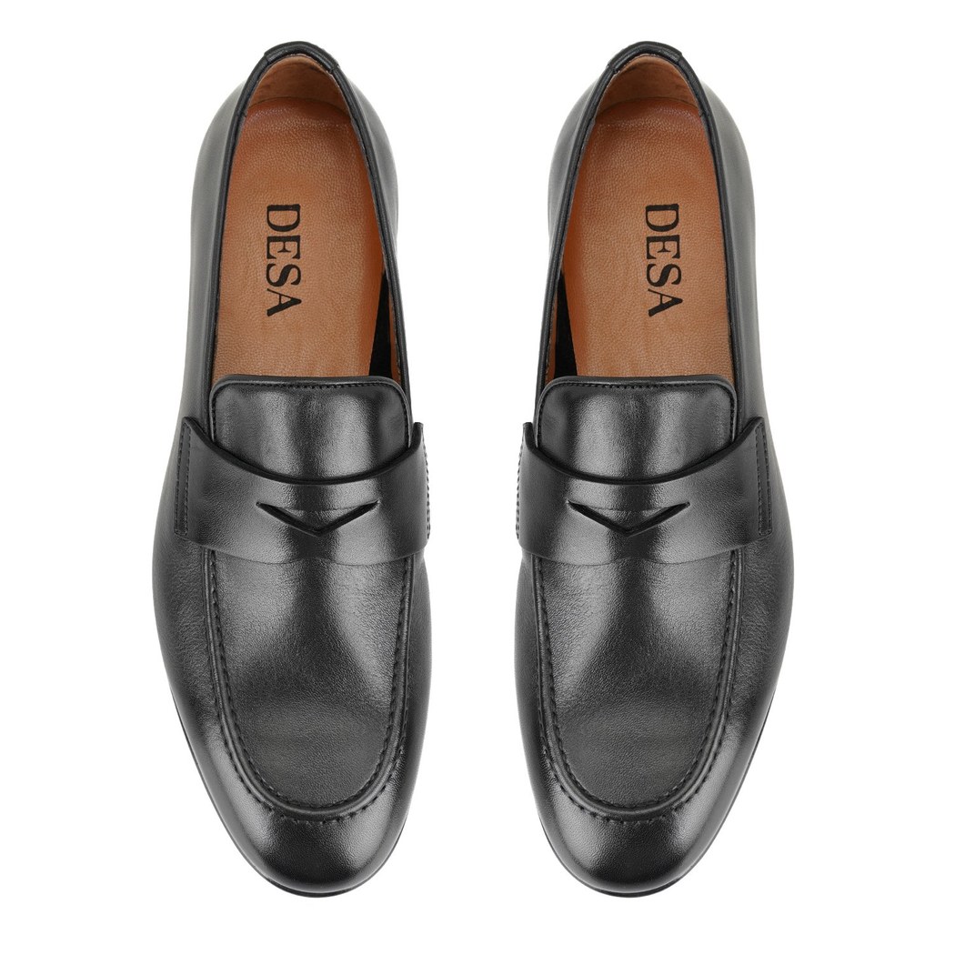 Derek Siyah Erkek Deri Günlük Ayakkabı