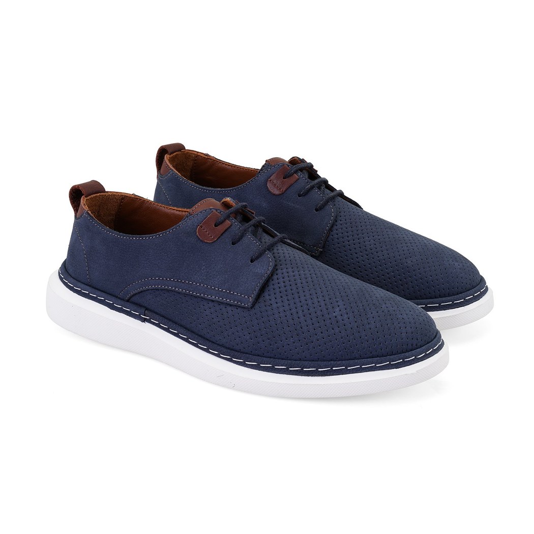 Derick Lacivert Erkek Deri Günlük Ayakkabı