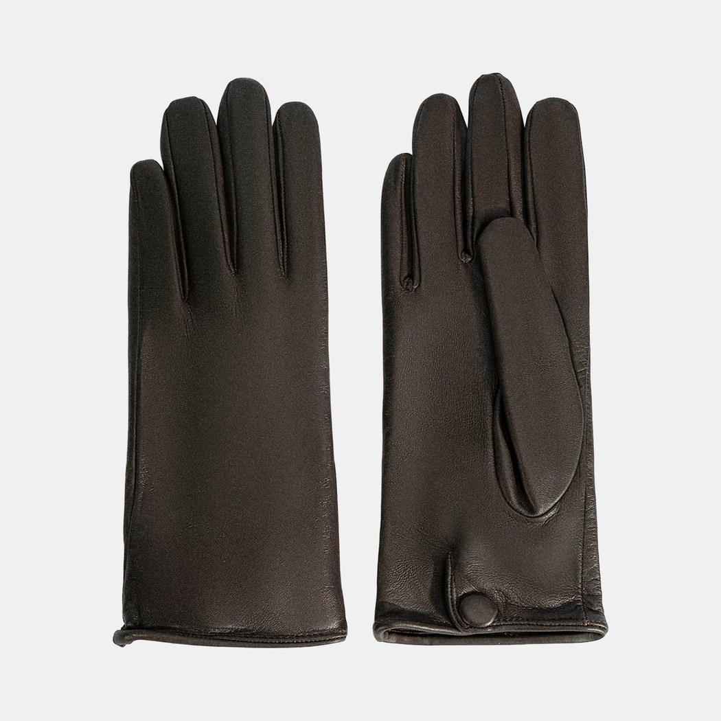 DESA - FY Kadın Koyu Kahve Deri Eldiven