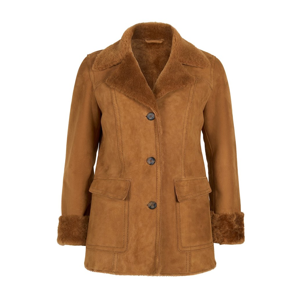 Diany Kahve Kürk Ceket