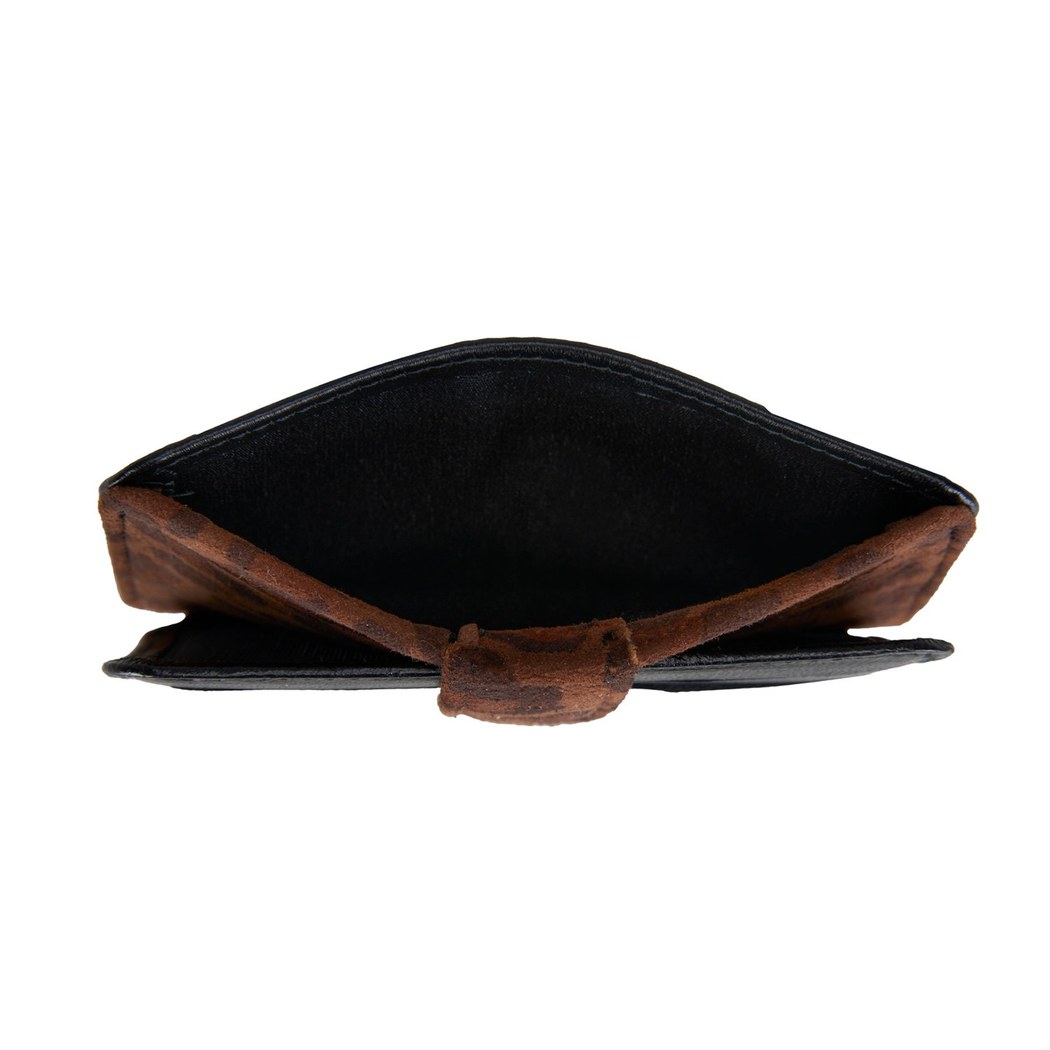 Diona Siyah/ Leopar Baskılı Kadın Cüzdan