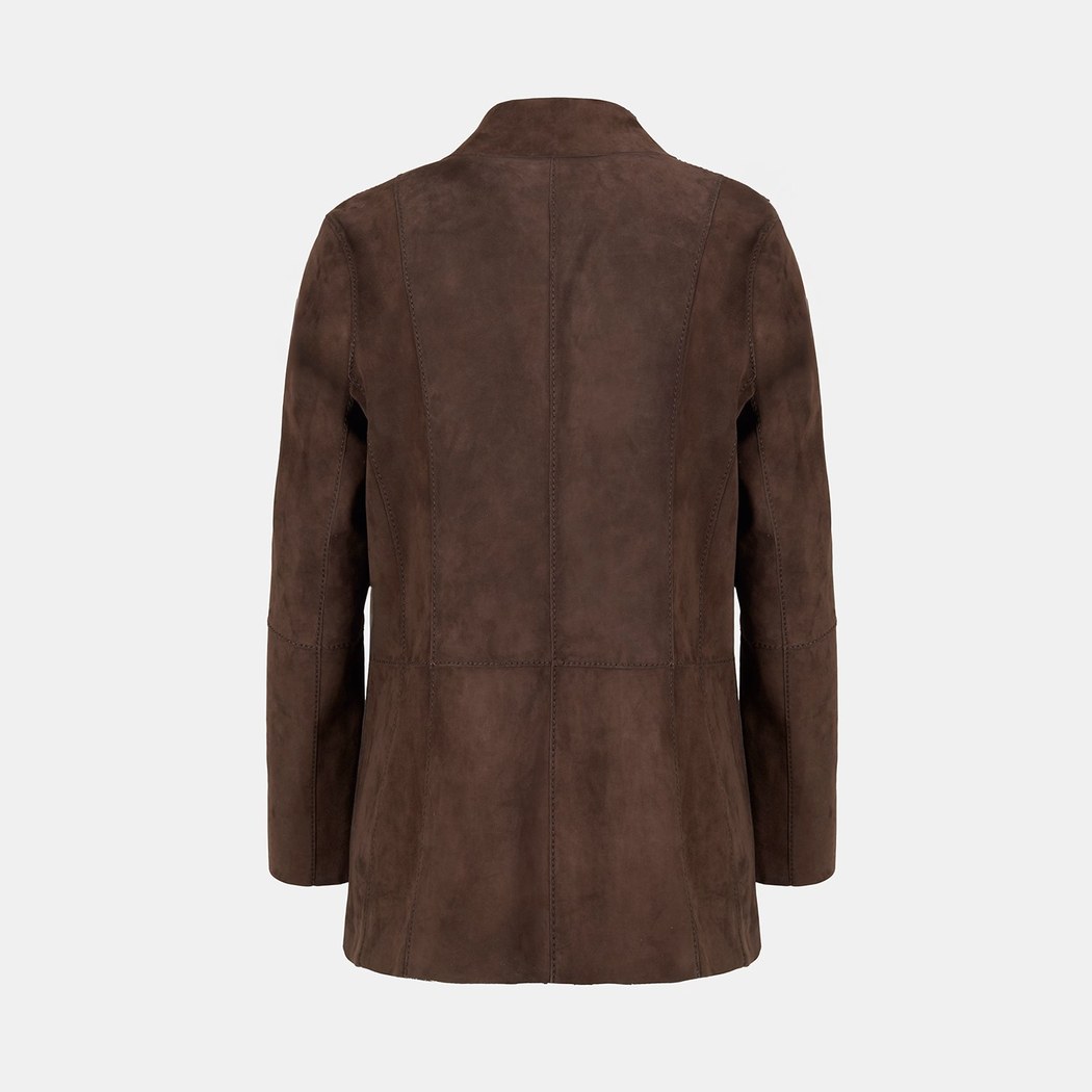 Dioran Kahve Kadın Çift Taraflı Süet Ceket