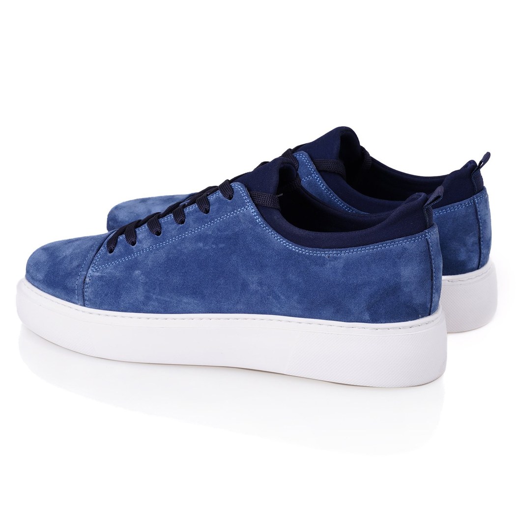 Donna Lacivert Erkek Spor Süet Deri Ayakkabı