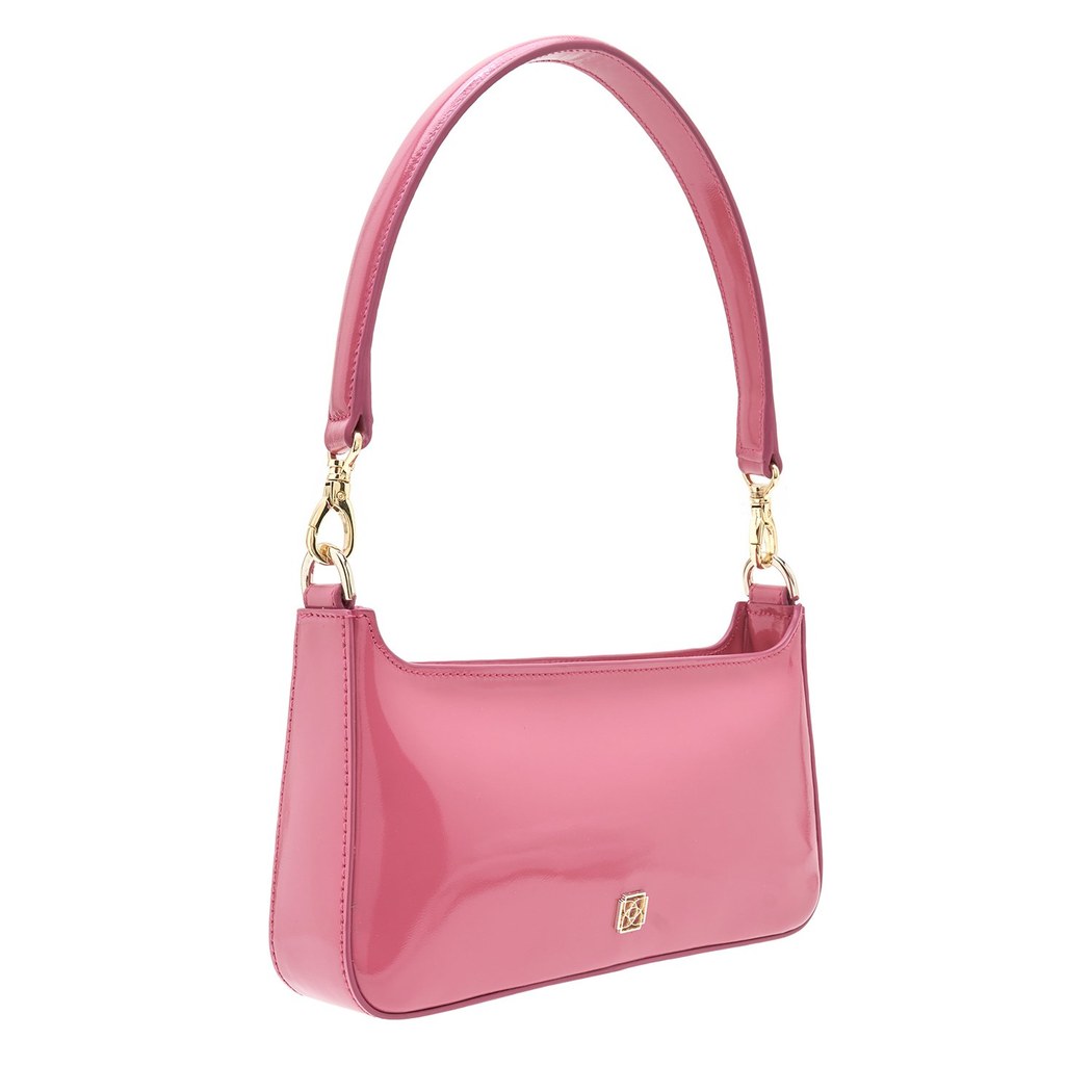 Donni Fuşya Kadın Rugan Deri Omuz Çantası 